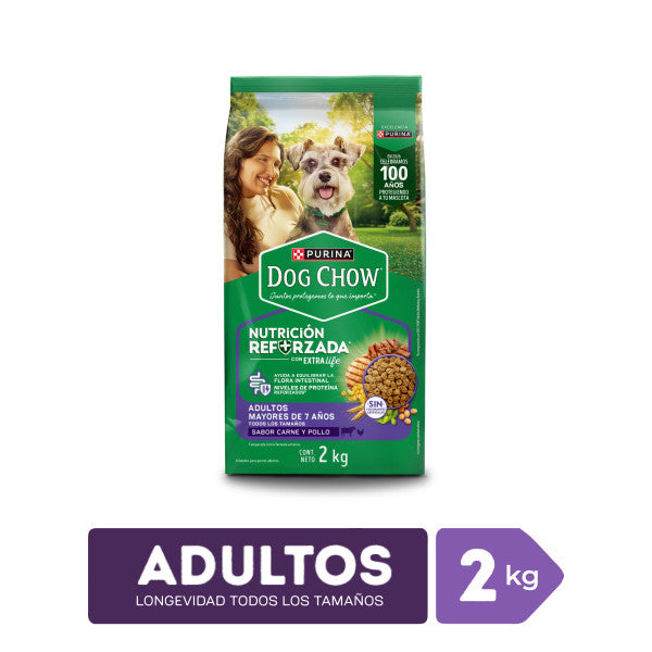 Dog Chow Edad Madura 7+ Todas las Razas Alimento para Perros