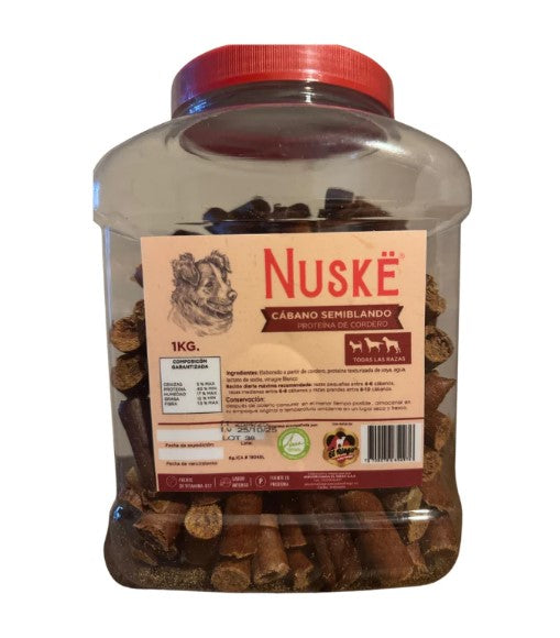 Snack para Perro Cabano Semiblando de Cordero Nuske