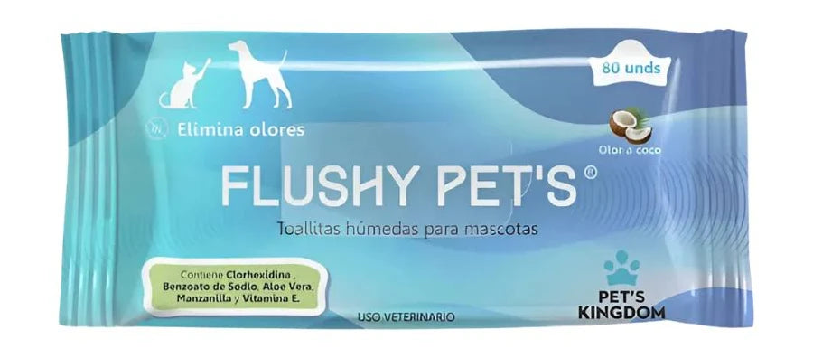PAÑITOS HUMEDOS FLUSHY PETS