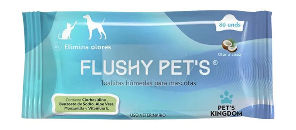 PAÑITOS HUMEDOS FLUSHY PETS