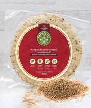 Cargar imagen en el visor de la galería, AREPA DE ARROZ INTEGRAL CON AJONJOLI MARIAPILERA
