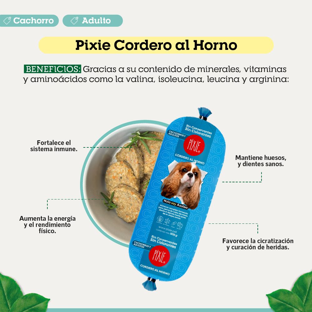 Pixie Dieta Horneada Para Perros Cachorros / Adultos