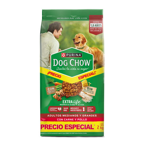 Dog Chow Adultos Razas Medianas y Grandes