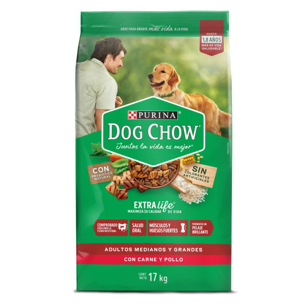 Dog Chow Adultos Razas Medianas y Grandes
