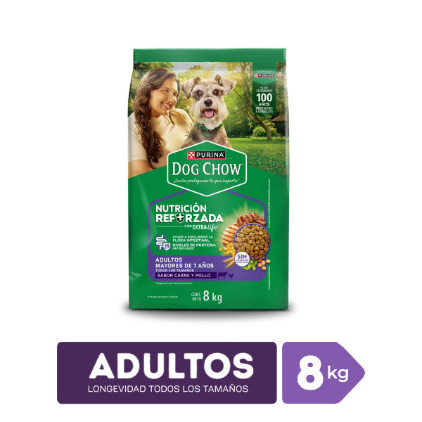 Dog Chow Edad Madura 7+ Todas las Razas Alimento para Perros