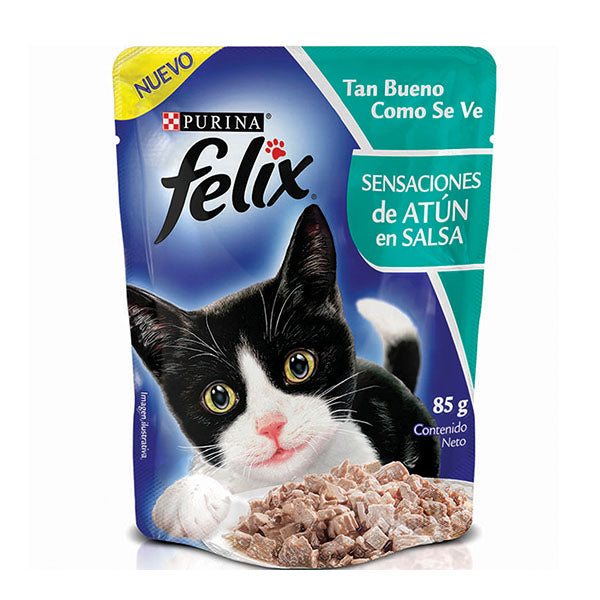 Felix Sensaciones de Atún en Salsa Alimento para Gatos Purina 85gr