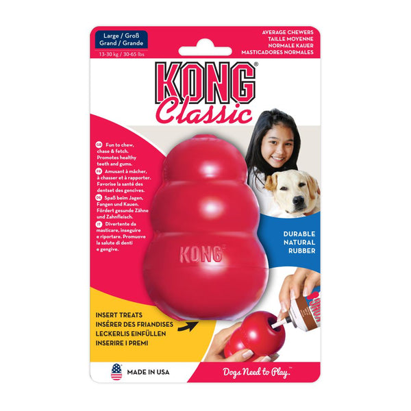 KONG PERRO CAUCHO CLASSIC PORTAPASABOCAS LARGE