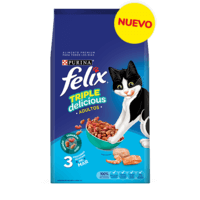 Felix Triple Delicious del Mar Adultos Alimento para Gatos Purina 1.5kg