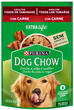 Dog Chow Pouch Carne Alimento para Perros Purina 100gr