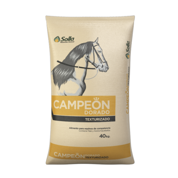 Campeón Dorado Texturizado Alimento para Equinos Solla 40kg