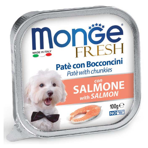 Monge Fresh Paté de Salmon Alimento para Perros 100gr