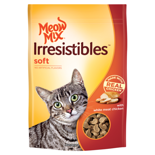 Meow Mix Irresistible Pollo Snacks Gato 85 gr
