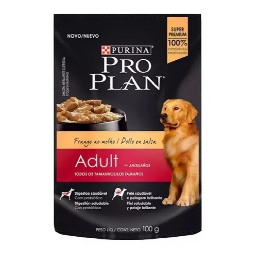 Pro Plan Pouch Dog Adult Carne Alimento para Perros Purina 100gr