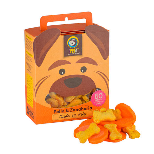 Galletas de Pollo y Zanahoria Snacks para Perros Apetit