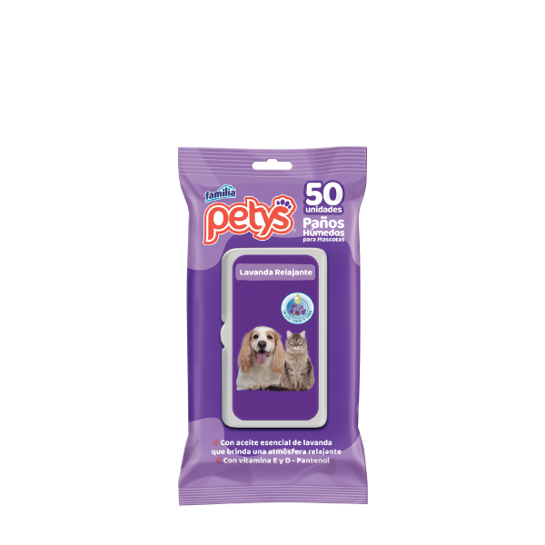 PAÑO HUMEDO LAVANDA X 50 UND