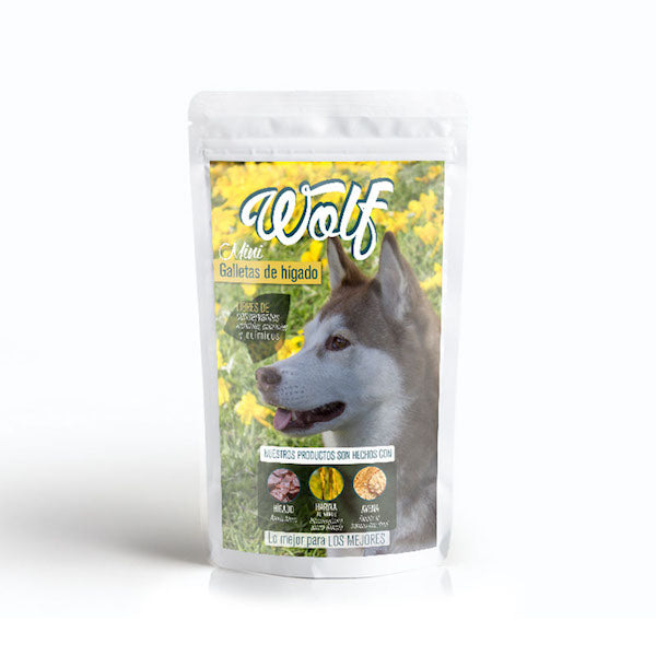 Minigalleta de Hígado Snack para Perros Wolf