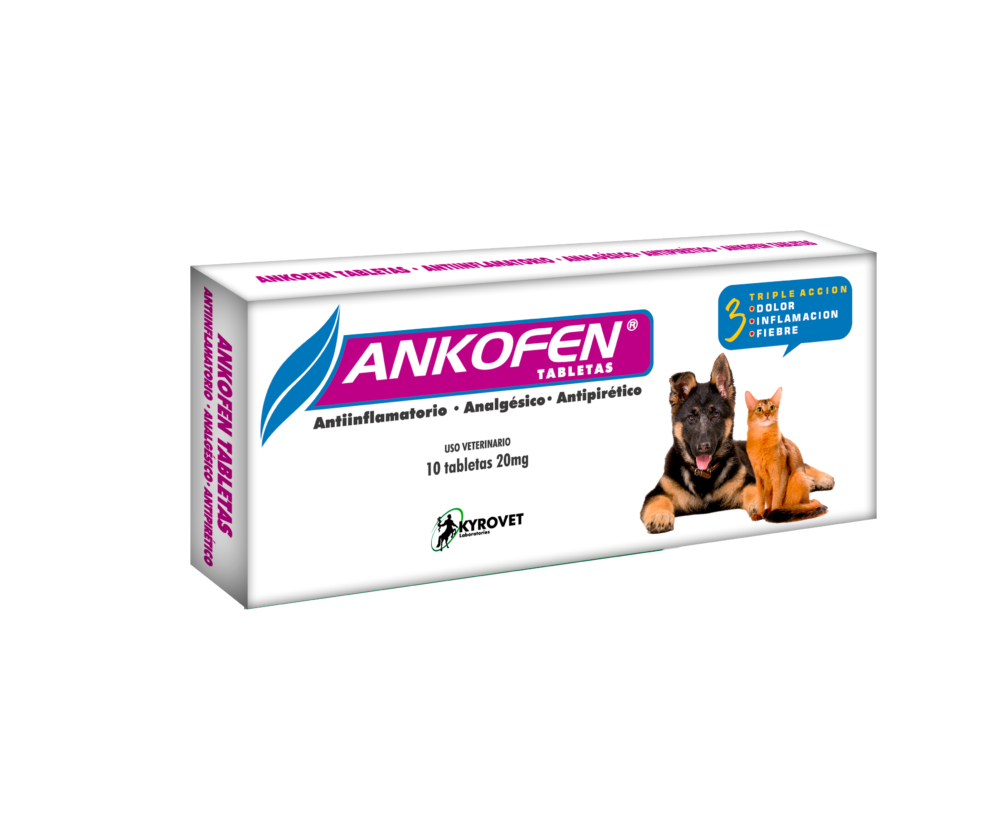 Ankofen Antiinflamatorio para Perros y Gatos Kyrovet Tabletas
