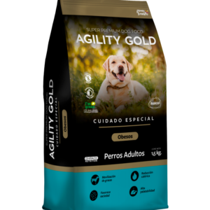 Cuidado Especial Obesos Adultos Alimento para Perros Agility Gold 1.5kg