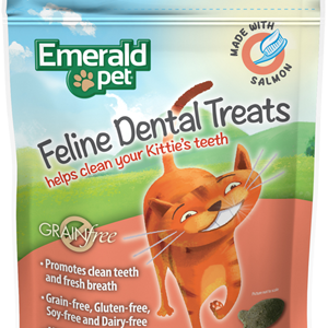 Feline Dental Treats Snack para Gatos Emerald Pet 3oz